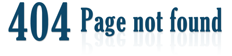 404 Page not found